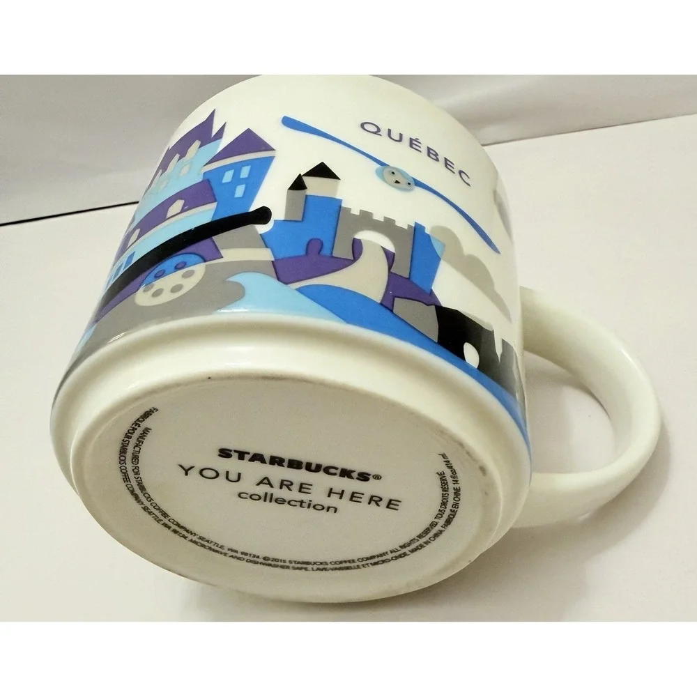 Starbucks Coffee Cup Quebec You Are Here Series Collection 14oz Tea Mug 2015
